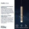 Paul Neuhaus PURE-VEGA Lampada a Sospensione LED Ottone, 3-Luci