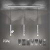 Paul Neuhaus PURE-VEGA Lampada a Sospensione LED Alluminio, 3-Luci