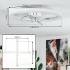 Oleiro ventilatore da soffitto LED Grigio, Bianco, 1-Luce, Telecomando