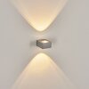 Curvel Applique da esterno LED Argento, 2-Luci