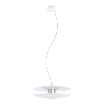 EGLO TRAPPETO Lampadario a sospensione LED Champagne, Bianco, 2-Luci