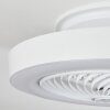 Azenha ventilatore da soffitto LED Bianco, 1-Luce, Telecomando