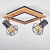 Bardhaman Plafoniera LED Nero, 3-Luci