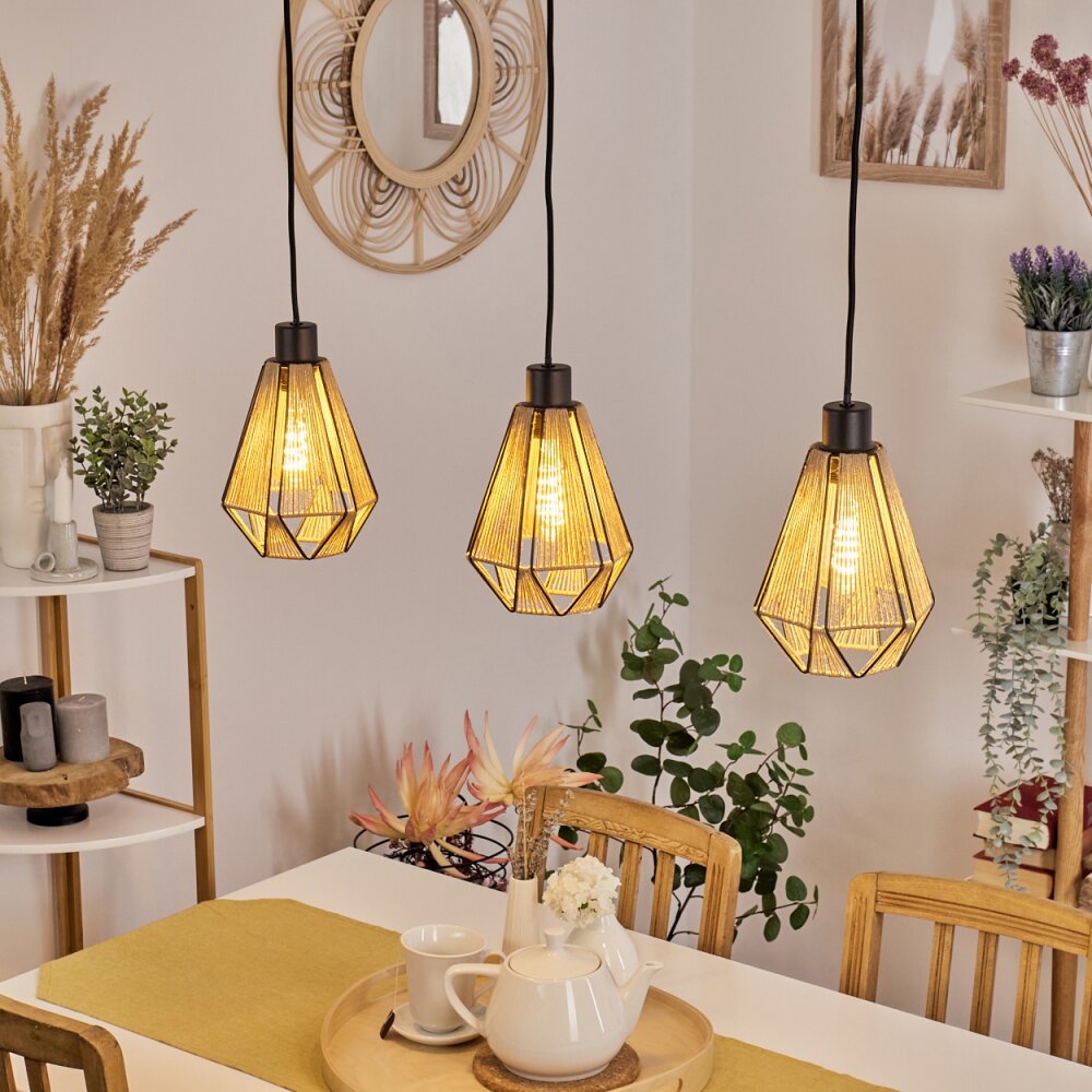 Pardieiro Lampadario a sospensione Nero, 3-Luci main product photo