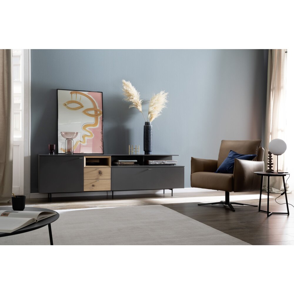 SCHÖNER WOHNEN-Kollektion PALAIS Lampada da tavolo Nero, 1-Luce