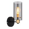 Globo FANNI Applique Ottone, Nero, 1-Luce