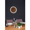 Luce Design MOON Applique LED Marrone, Aspetto del legno, Nero, 1-Luce