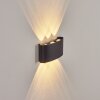 Glencoe Applique da esterno LED Nero, 6-Luci