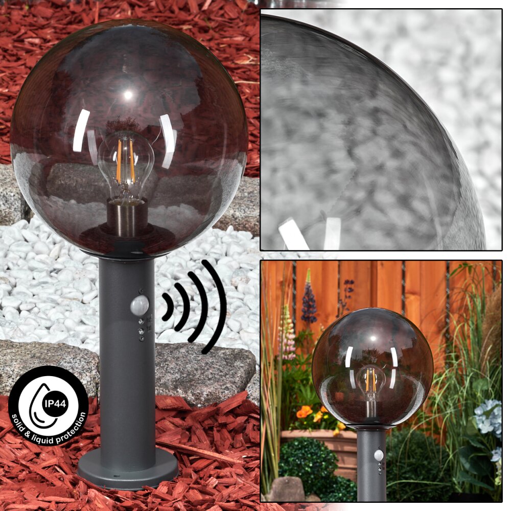 Bostarenga Lampada con piedistallo Antracite, 1-Luce, Sensori di movimento main product photo