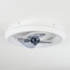 Tirkkala ventilatore da soffitto LED Bianco, 1-Luce