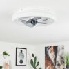 Tirkkala ventilatore da soffitto LED Bianco, 1-Luce