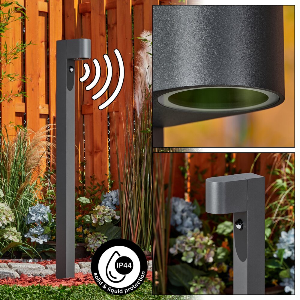 Kingstown Lampioncino Segnapasso Antracite, 1-Luce, Sensori di movimento main product photo