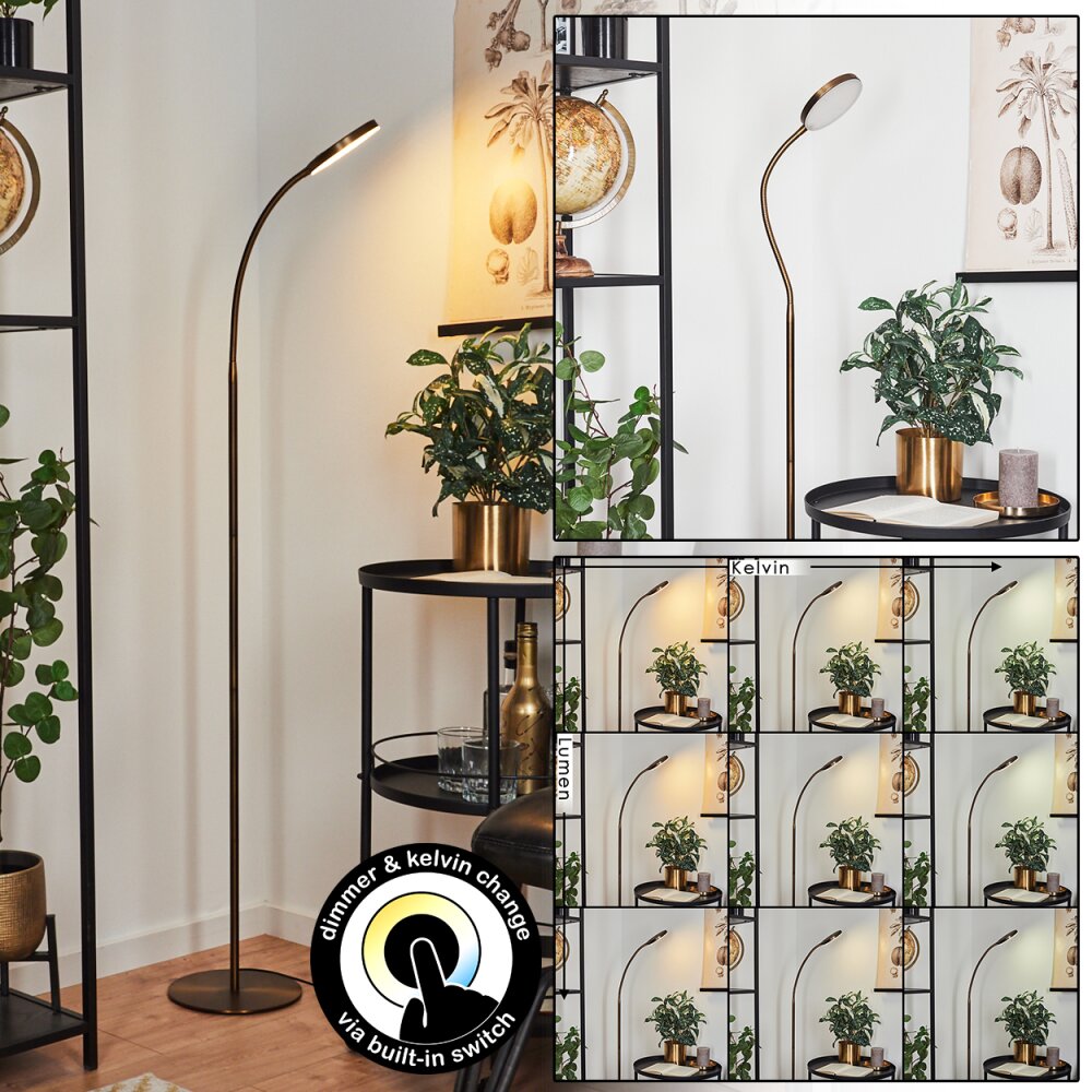 Haltia Lampada da terra LED Bronzo, 1-Luce main product photo