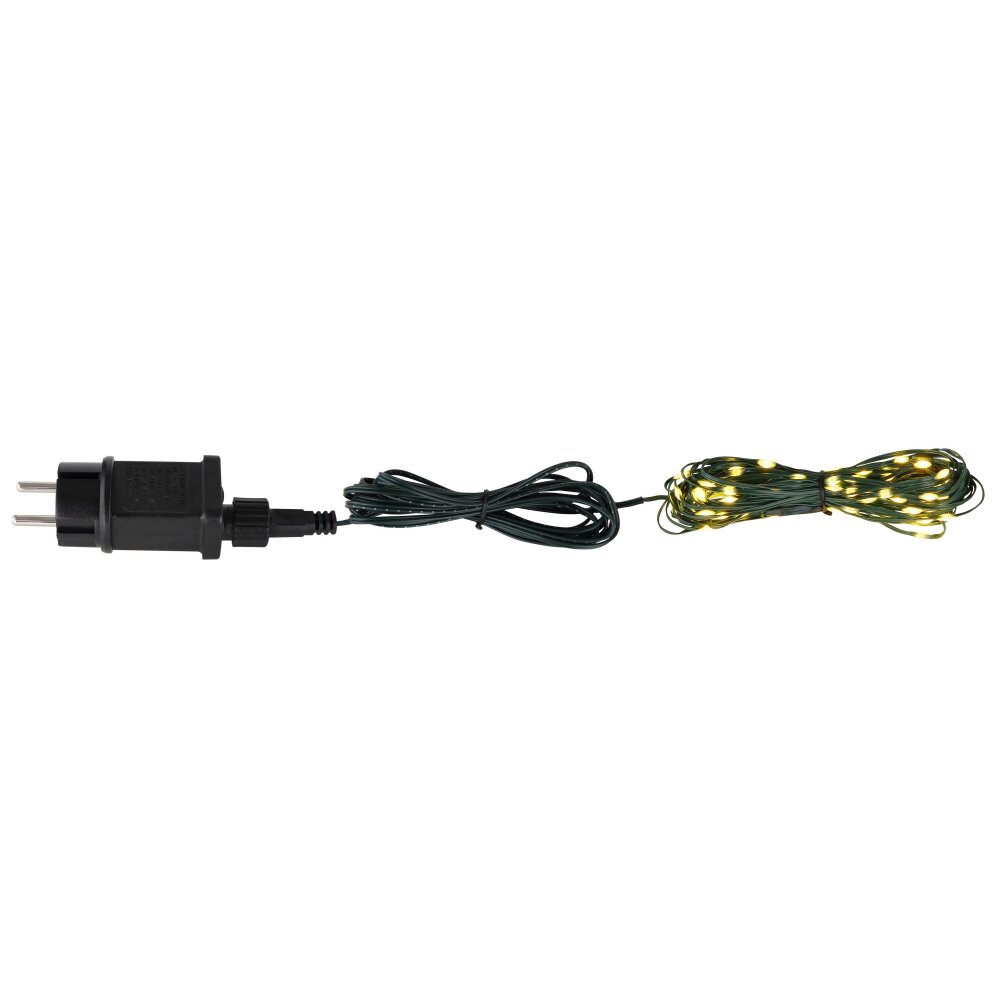 Globo Catenaria luminosa LED Verde, 100-Luci main product photo