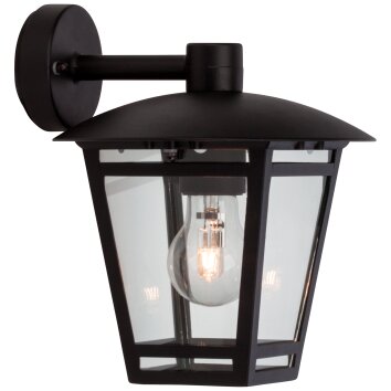 Brilliant Shermie Applique da esterno Nero, 1-Luce