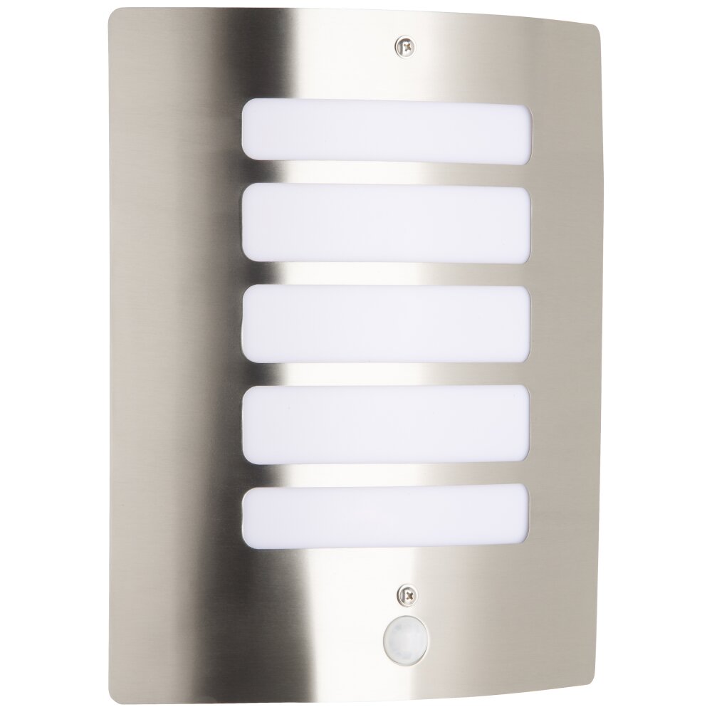 Brilliant Gordy Applique da esterno Argento, 1-Luce, Sensori di movimento main product photo