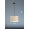 Fischer & Honsel Vigo Lampadario a sospensione Nero, 1-Luce