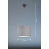 Fischer & Honsel Vigo Lampadario a sospensione Nero, 1-Luce