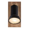 Globo DREW Applique Marrone, Nero, 1-Luce