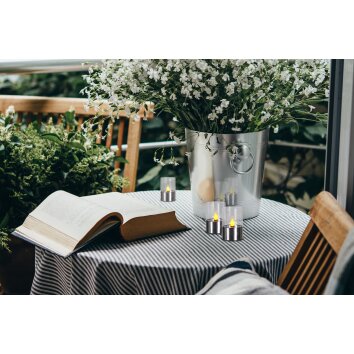 Globo SOLAR Lampada da tavolo LED Acciaio inox, 1-Luce Globo SOLAR Lampada da tavolo LED Acciaio inox, 1-Luce