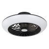 Globo LAFEE ventilatore da soffitto LED Nero, 1-Luce