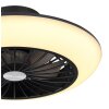 Globo LAFEE ventilatore da soffitto LED Nero, 1-Luce