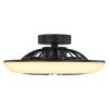 Globo LAFEE ventilatore da soffitto LED Nero, 1-Luce