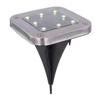 Globo SOLAR Lampada a picchetto LED Acciaio inox, 8-Luci