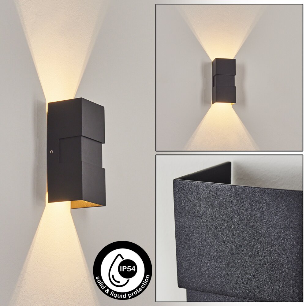 Coorabie Applique da esterno LED Nero, 2-Luci main product photo