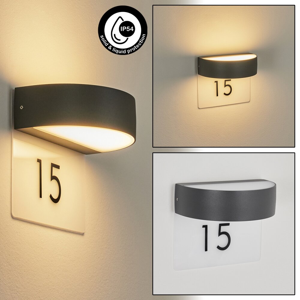 Fletcher Applique da esterno LED Antracite, 2-Luci main product photo