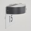 Fletcher Applique da esterno LED Antracite, 2-Luci