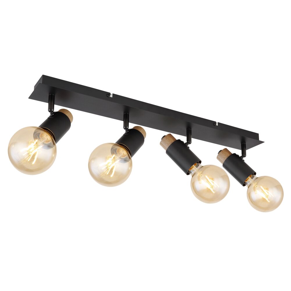 Globo MATTI Plafoniera Écru, Nero, 4-Luci main product photo