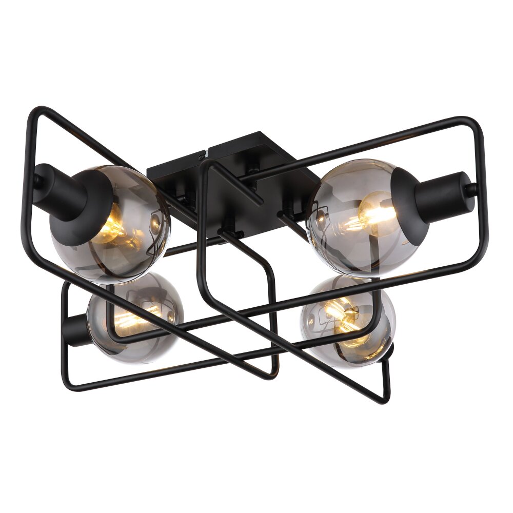 Globo BLAMA Plafoniera Nero, 4-Luci main product photo