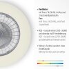 Leuchten-Direkt PATRICK ventilatore da soffitto LED Argento, 1-Luce, Telecomando, Cambia colore