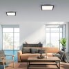 Leuchten-Direkt FLAT Plafoniera LED Nero, 1-Luce