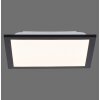 Leuchten-Direkt FLAT Plafoniera LED Nero, 1-Luce