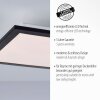 Leuchten-Direkt FLAT Plafoniera LED Nero, 1-Luce