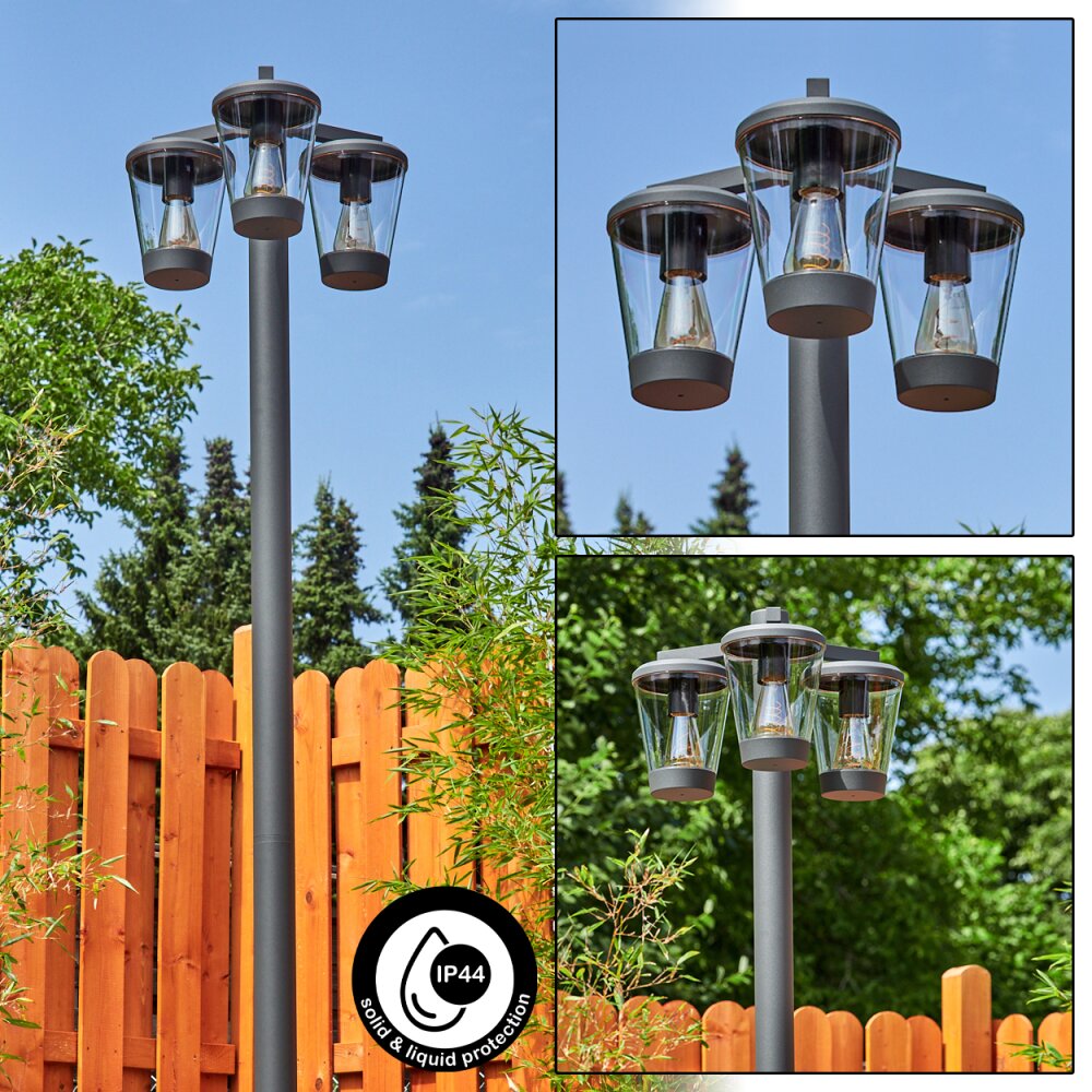 Eloida Lampioncino Segnapasso Antracite, 3-Luci main product photo