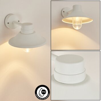 Pumiri Applique da esterno LED Bianco, 1-Luce