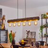 Canedo Lampada a Sospensione Legno scuro, Nero, 6-Luci