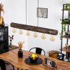 Canedo Lampada a Sospensione Legno scuro, Nero, 6-Luci
