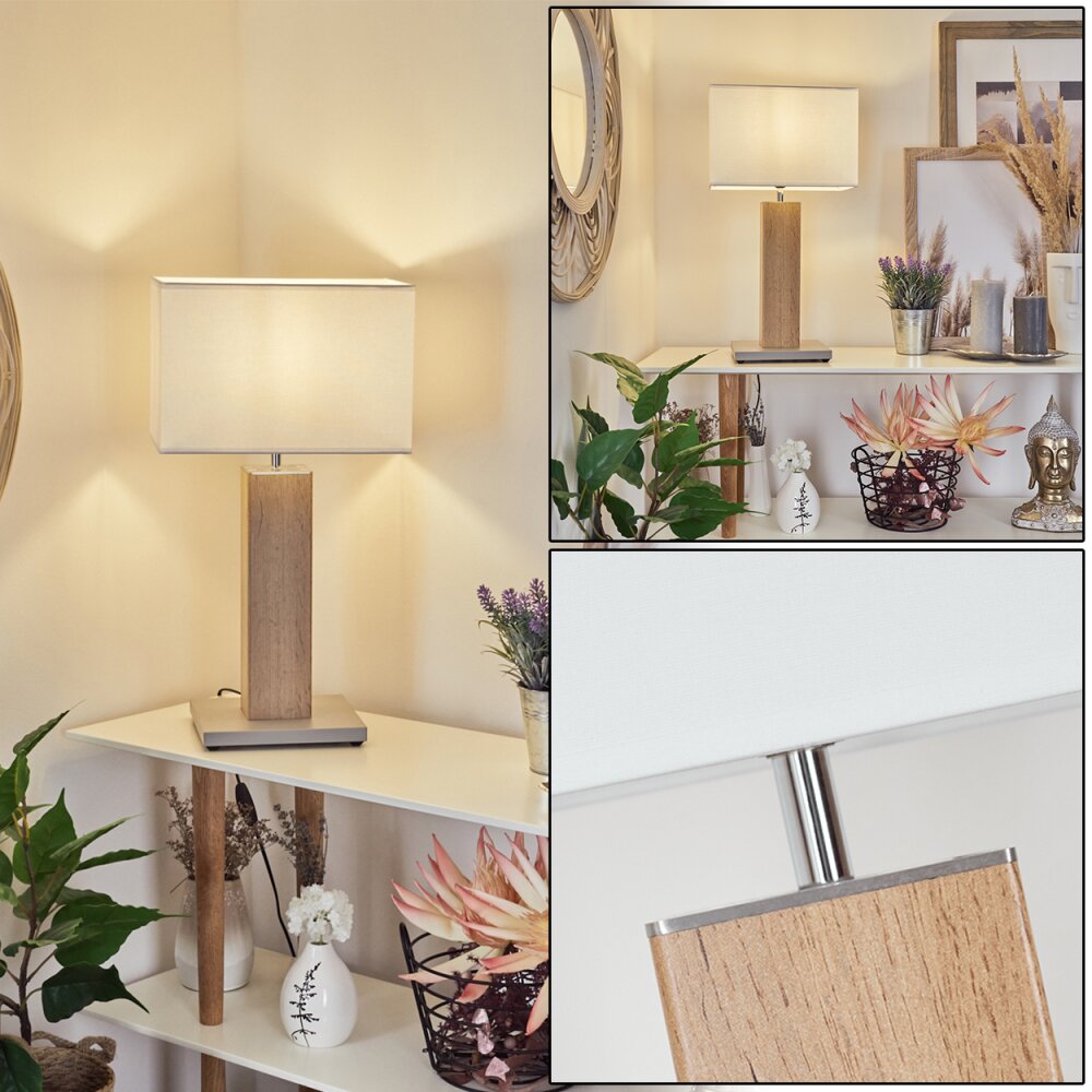 Kyneton Lampada da tavolo Grigio, Écru, Nichel opaco, 1-Luce main product photo