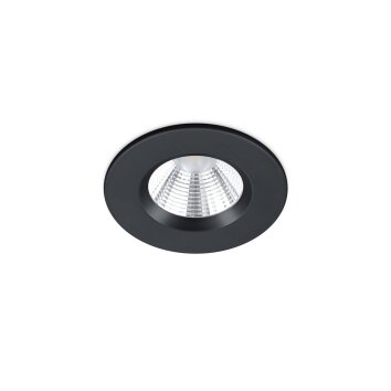 Trio Zenia Lampada da incasso LED Nero, 1-Luce