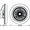 LEDVANCE Smart ventilatore da soffitto Bianco, 1-Luce, Telecomando