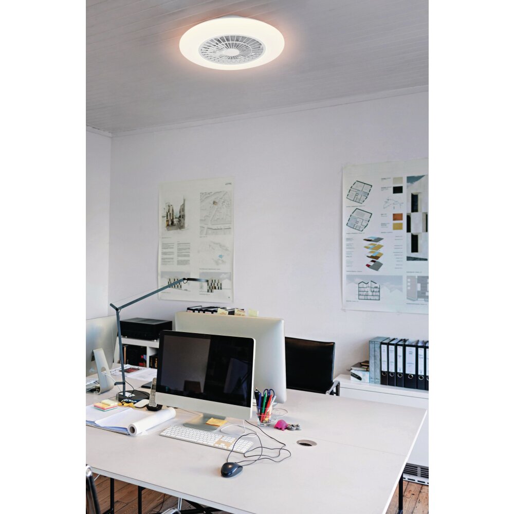 LEDVANCE Smart ventilatore da soffitto Bianco, 1-Luce, Telecomando main product photo