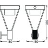 LEDVANCE ENDURA Applique da esterno Acciaio inox, 1-Luce, Sensori di movimento