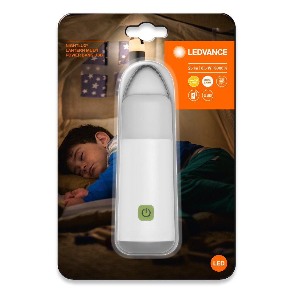 LEDVANCE NIGHTLUX Lampada da tavolo Grigio, Bianco, 1-Luce