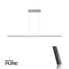 Paul-Neuhaus PURE-COSMO Lampada a Sospensione LED Alluminio, 15-Luci, Telecomando