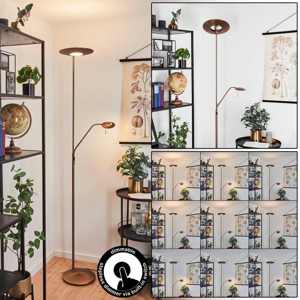 Confluencia Lampada da terra LED Bronzo, 2-Luci main product photo