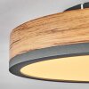 Salmi Plafoniera LED Antracite, Marrone, Aspetto del legno, 1-Luce